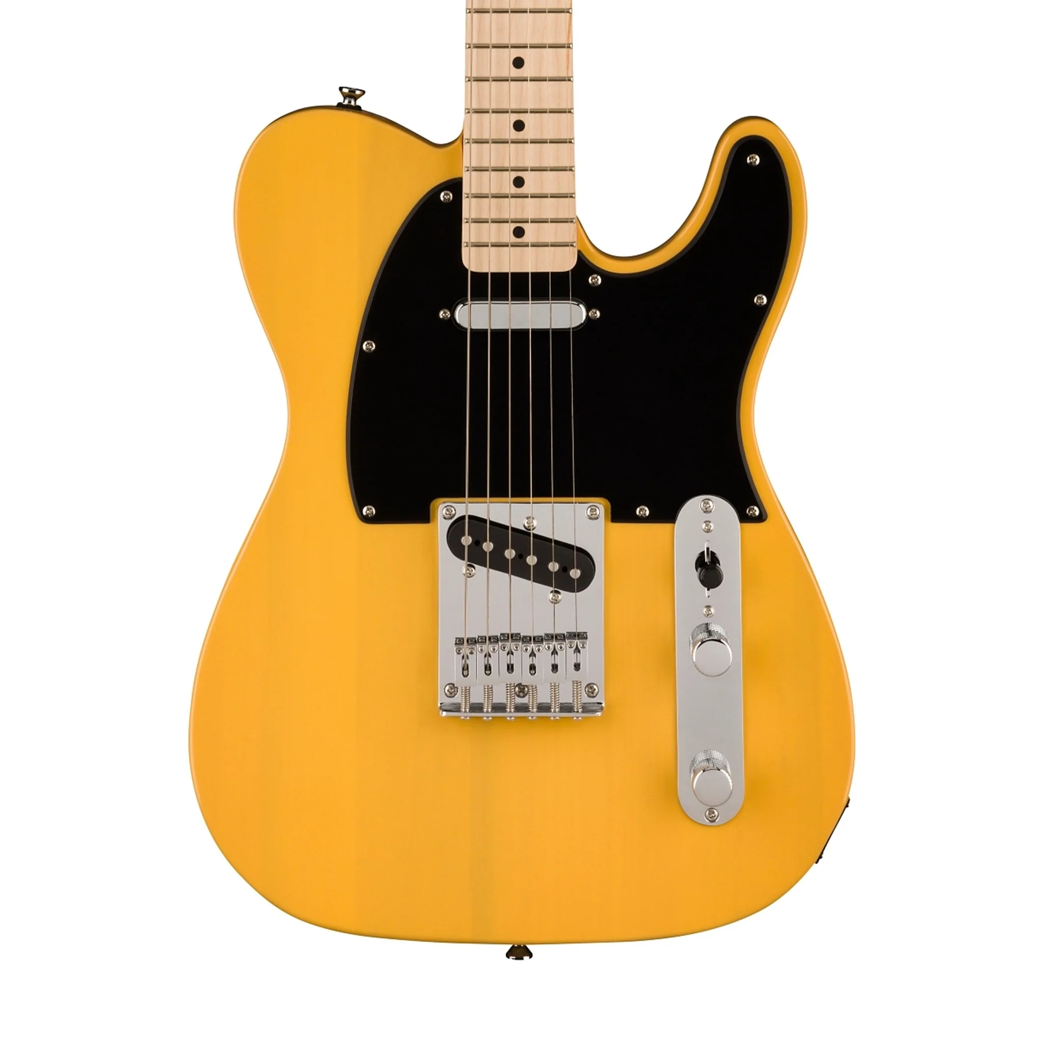 Squier Sonic Telecaster Electric Guitar w/Black Pickguard, Maple FB, Butterscotch Blonde - Image 3
