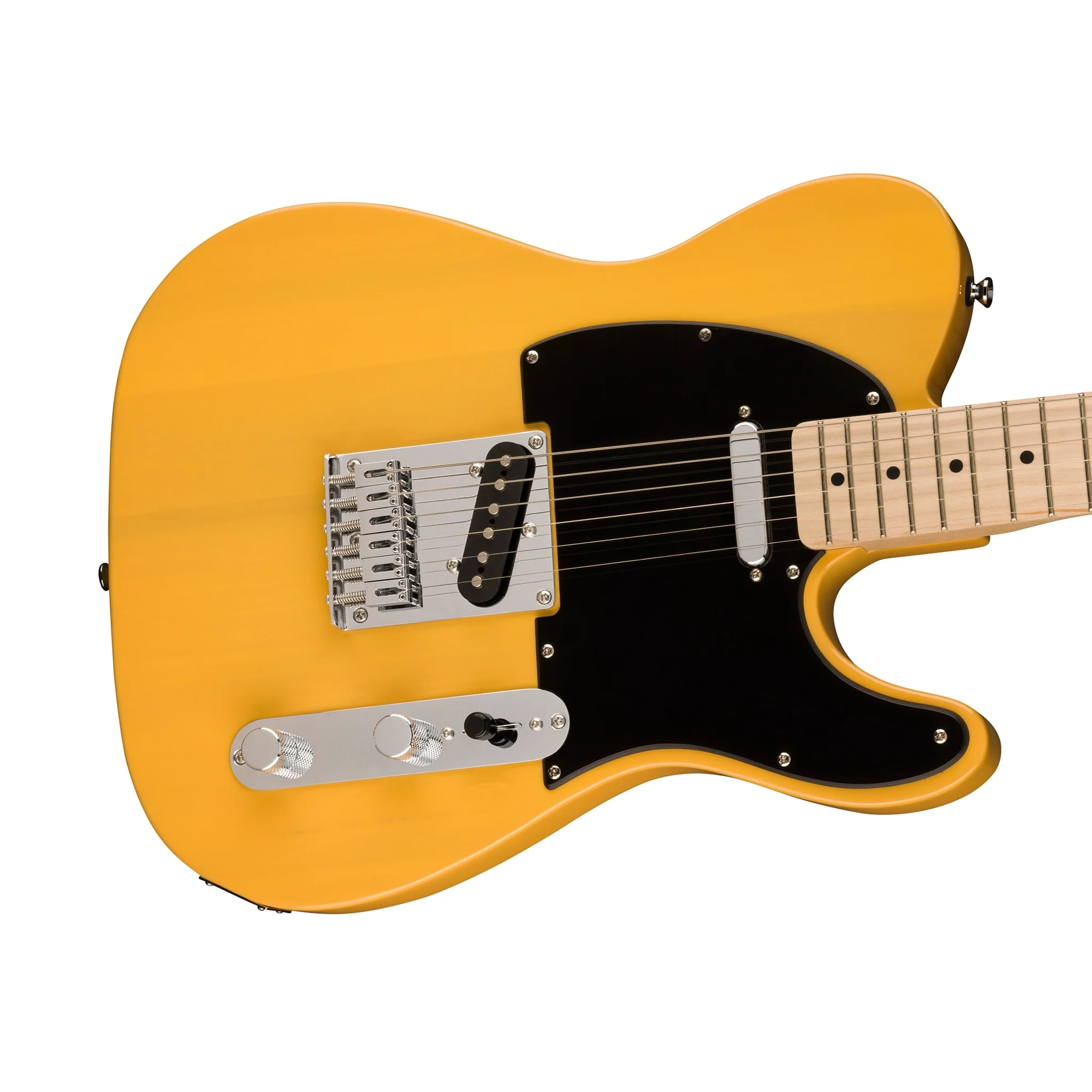 Squier Sonic Telecaster Electric Guitar w/Black Pickguard, Maple FB, Butterscotch Blonde - Image 5