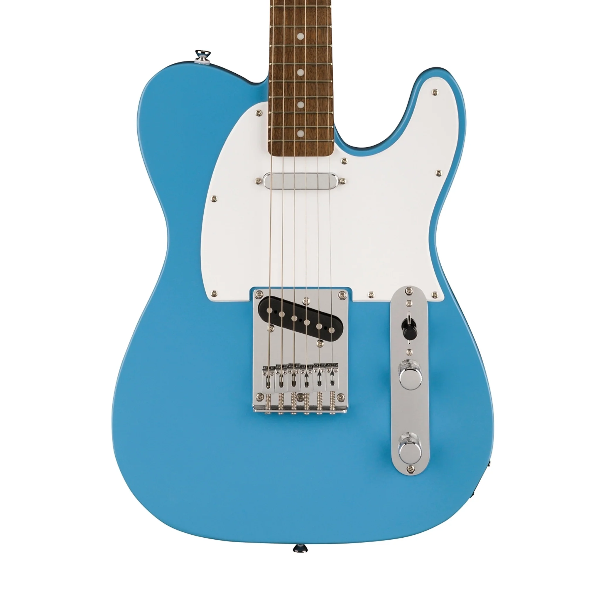 Squier Sonic Telecaster Electric Guitar w/White Pickguard, Laurel FB, California Blue - Image 3