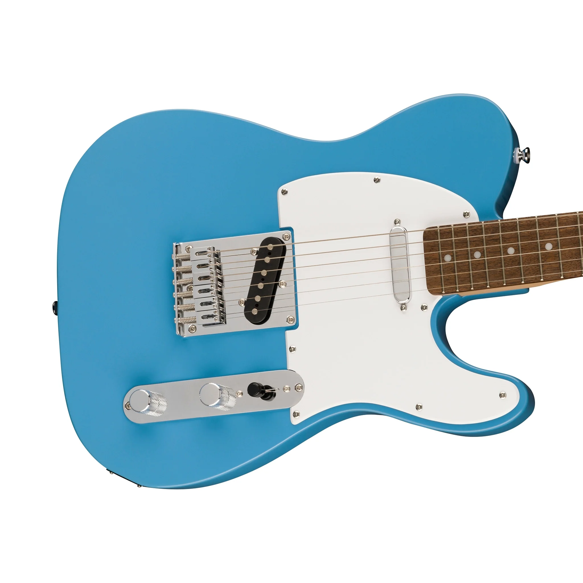 Squier Sonic Telecaster Electric Guitar w/White Pickguard, Laurel FB, California Blue - Image 5