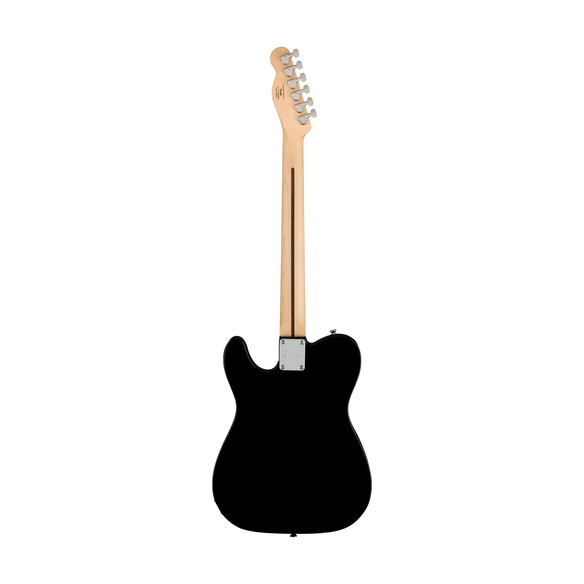 Squier Sonic Telecaster Electric Guitar w/White Pickguard, Maple FB, Black - Image 2