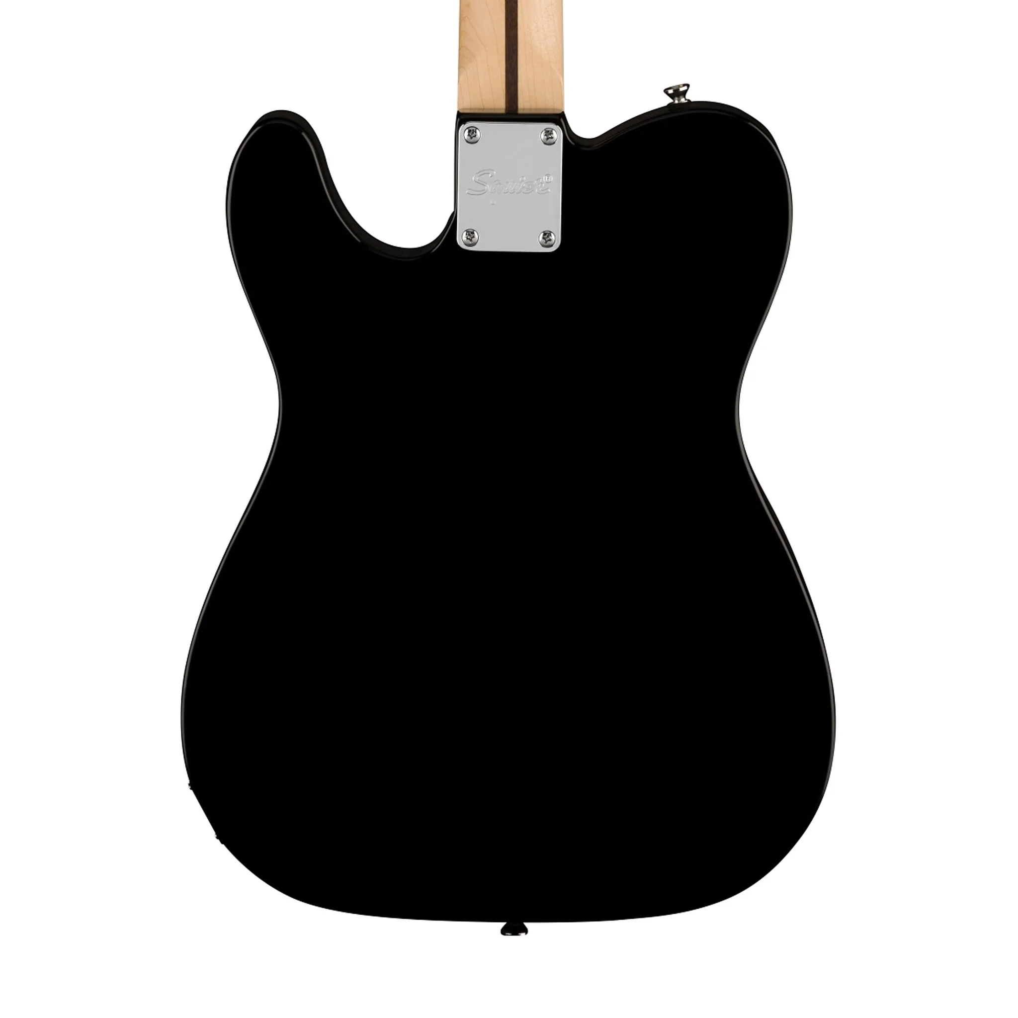 Squier Sonic Telecaster Electric Guitar w/White Pickguard, Maple FB, Black - Image 4