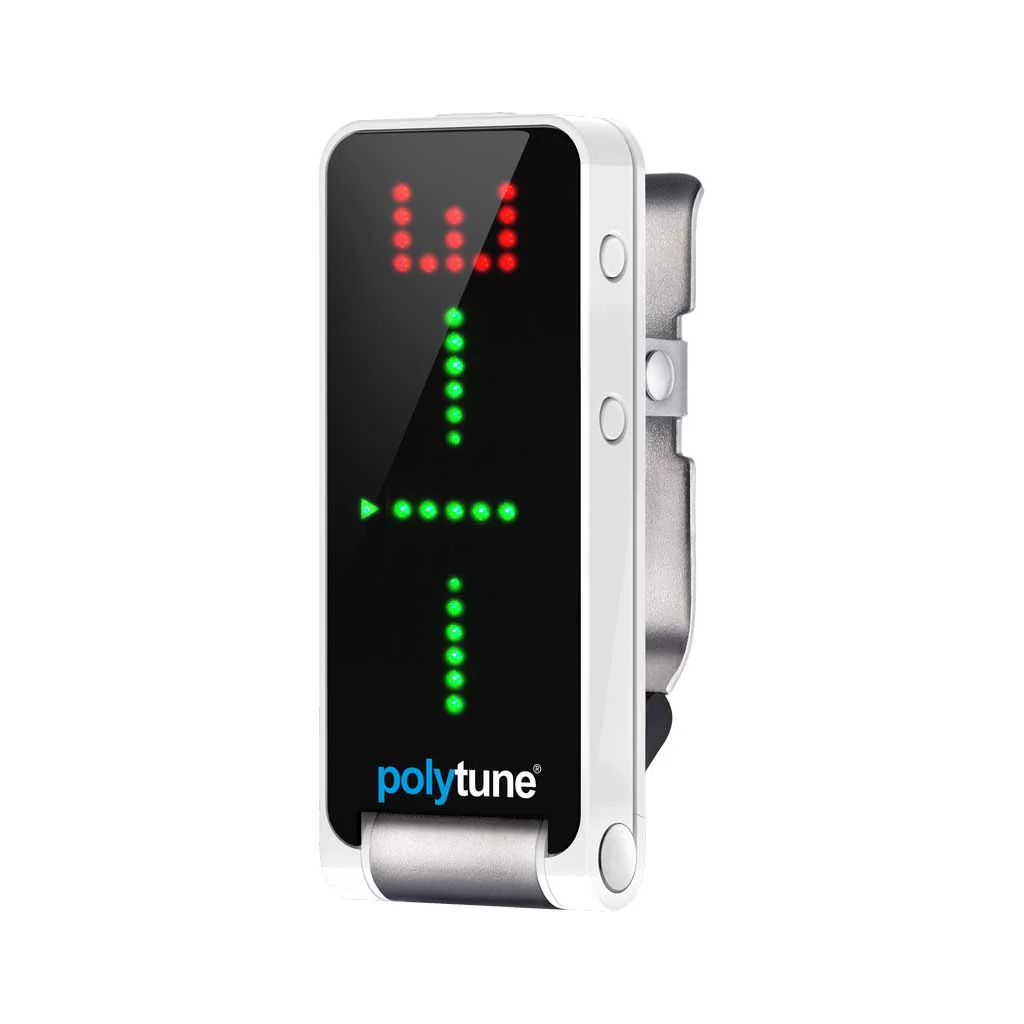 TC Electronic PolyTune Clip Clip-On Tuner, White - Image 3